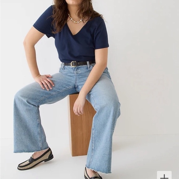 J. CREW Slub Cotton Short Sleeve Tee - Picture 2 of 10